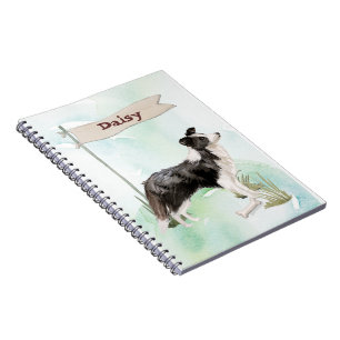 Individuelle Name Border Collie Pet Hund Notizblock