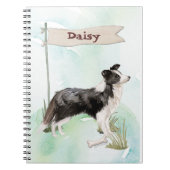 Individuelle Name Border Collie Pet Hund Notizblock (Vorderseite)