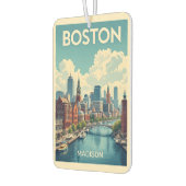 Individuelle Name Boston Massachusetts Autolufterfrischer (Links)
