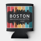 Individuelle Name Boston Massachusetts Dosenkühler (Rückseite)