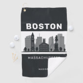 Individuelle Name Boston Massachusetts Golfhandtuch (Insitu)