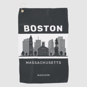 Individuelle Name Boston Massachusetts Golfhandtuch