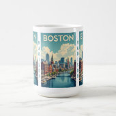 Individuelle Name Boston Massachusetts Kaffeetasse (Mittel)