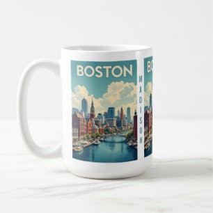 Individuelle Name Boston Massachusetts Kaffeetasse