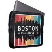 Individuelle Name Boston Massachusetts Laptopschutzhülle (Vorne Rechts)