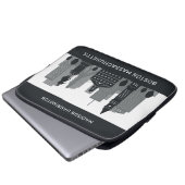 Individuelle Name Boston Massachusetts Laptopschutzhülle (Vorne Knopf)