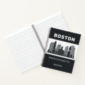 Individuelle Name Boston Massachusetts Notizblock (Innenseite)