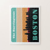 Individuelle Name Boston Massachusetts Puzzle (Vertikal)