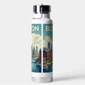 Individuelle Name Boston Massachusetts Trinkflasche (rechts)