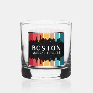 Individuelle Name Boston Massachusetts Whiskyglas