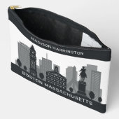Individuelle Name Boston Massachusetts Zubehörtasche (Offen)