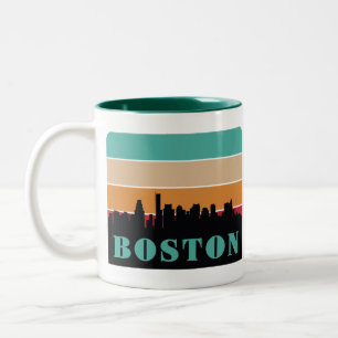 Individuelle Name Boston Massachusetts Zweifarbige Tasse