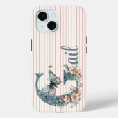 Individuelle Name | Botanischer Anfang | Butterfly Case-Mate iPhone Hülle (Rückseite)