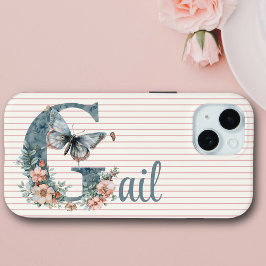 Individuelle Name | Botanischer Anfang | Butterfly Case-Mate iPhone Hülle