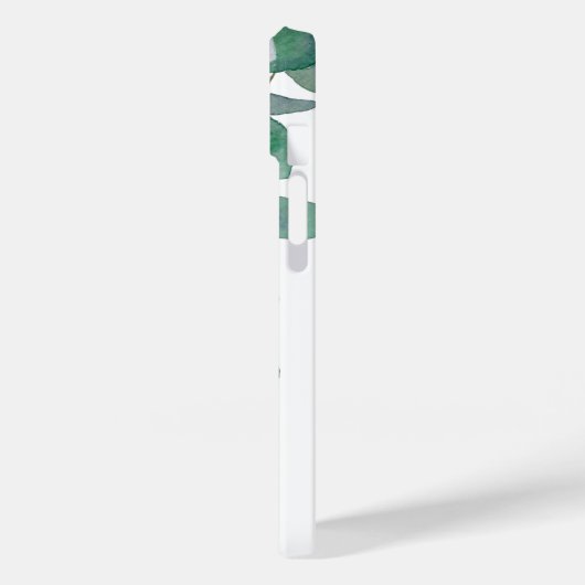 Individuelle Name Botanischer Eukalyptus Case-Mate iPhone Hülle (Rückseite / Links)