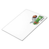 individuelle Name "Bounce" Basketballschläger Notizblock (angewinkelt)