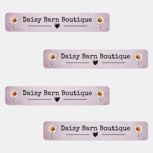 Individuelle Name Boutique Kleidung Labels Daisy P Etiketten (Gruppe)
