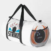 Individuelle Name Bowling Ball mit Flamme Duffle Bag (Rechte Ecke)
