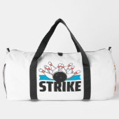 Individuelle Name Bowling Ball mit Flamme Duffle Bag (Rückseite)