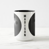 individuelle Name Bowling Ball Tasse (Zentrum)