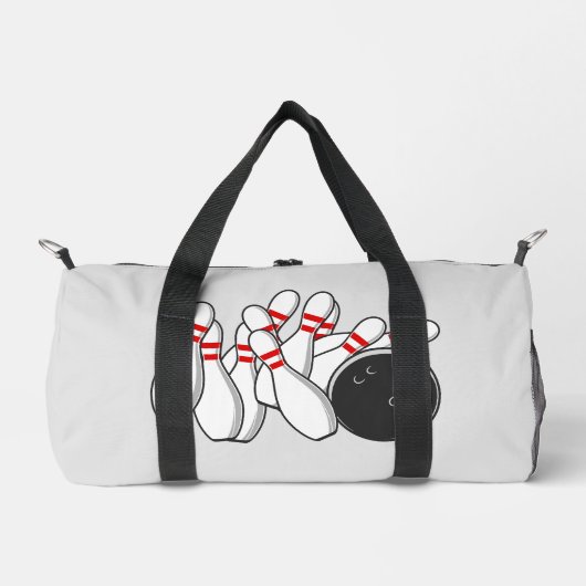 Individuelle Name Bowling Strike Duffle Bag (Vorderseite)