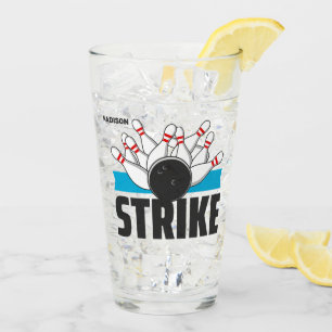 Individuelle Name Bowling Strike Glas