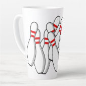 Individuelle Name Bowling Strike Milchtasse (Linke Ecke)