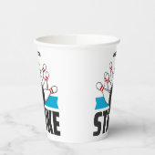 Individuelle Name Bowling Strike Pappbecher (Links)