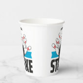 Individuelle Name Bowling Strike Pappbecher (Rechts)