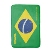 Individuelle Name Brasilien - Flagge Badematte (Vorderseite Vertikal)