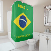 Individuelle Name Brasilien - Flagge Duschvorhang (Beispiel)