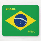 Individuelle Name Brasilien - Flagge Mousepad (Vorne)