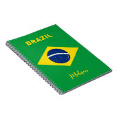 Individuelle Name Brasilien - Flagge Notizblock (Rechte Seite)