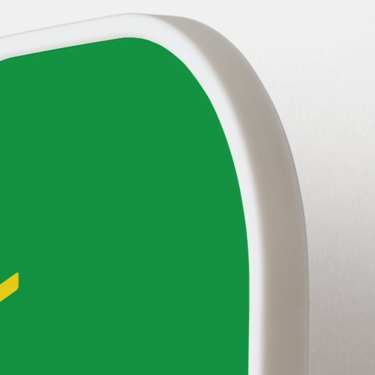 Individuelle Name Brasilien - Flagge Pickleball Schläger (Linke Seite)