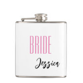 Individuelle Name Bride Flask Flachmann (Vorderseite)