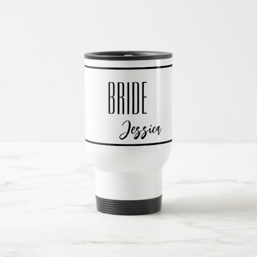 Individuelle Name Bride Travel Mug Reisebecher (Mittel)