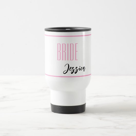 Individuelle Name Bride Travel Mug Reisebecher (Mittel)