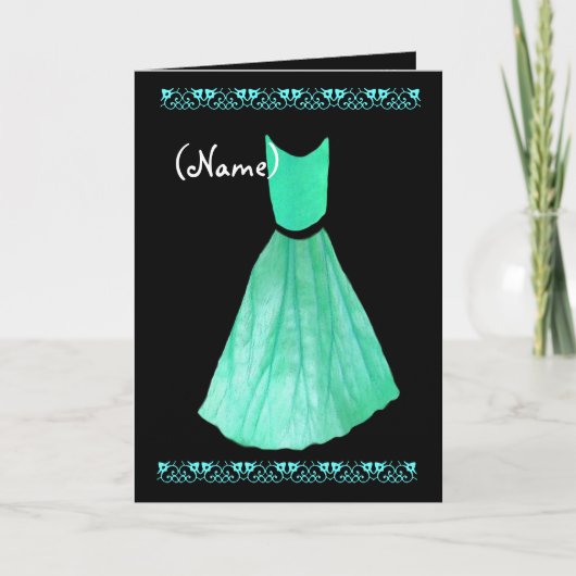 INDIVIDUELLE NAME Bridesmaid Einladung MINT GREEN  (Vorderseite)