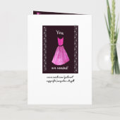 INDIVIDUELLE NAME Bridesmaid Einladung MINT GREEN  (Rückseite)