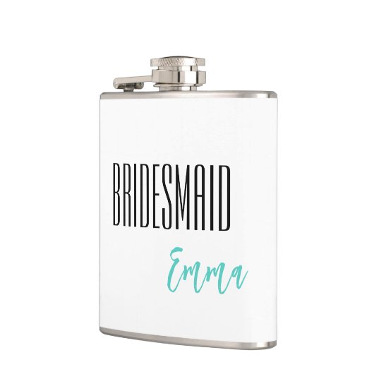 Individuelle Name Bridesmaid Flask Flachmann (Links)