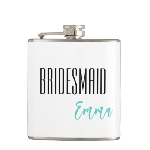 Individuelle Name Bridesmaid Flask Flachmann