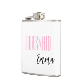 Individuelle Name Bridesmaid Flask Flachmann (Links)
