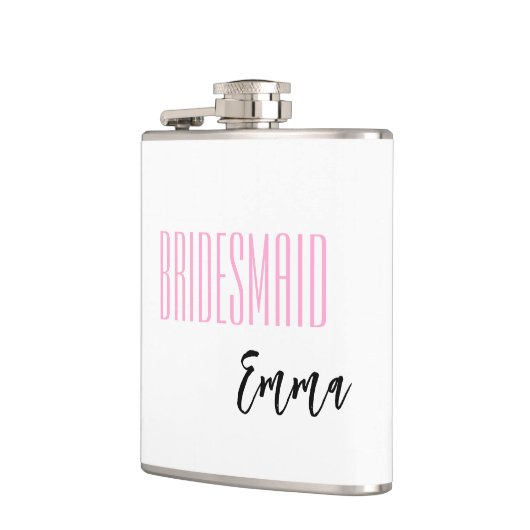 Individuelle Name Bridesmaid Flask Flachmann (Links)