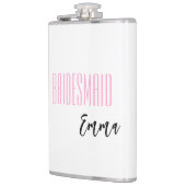 Individuelle Name Bridesmaid Flask Flachmann (Links)
