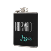 Individuelle Name Bridesmaid Flask Flachmann (Links)