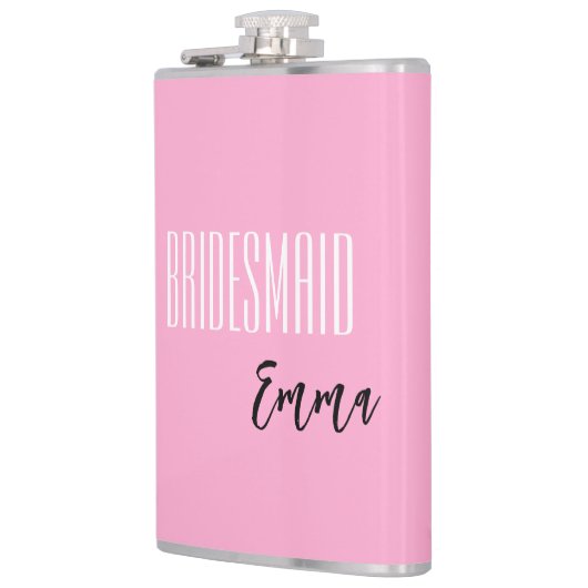 Individuelle Name Bridesmaid Flask Flachmann (Links)