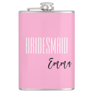Individuelle Name Bridesmaid Flask Flachmann
