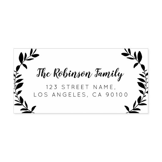 INDIVIDUELLE NAME | Briefmarke aus Rücksendeadress Permastempel (Design)