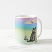 Individuelle Name British Kurz Hair Cat Pet Kaffeetasse (VorderseiteRechts)