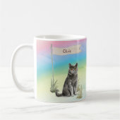Individuelle Name British Kurz Hair Cat Pet Kaffeetasse (Links)